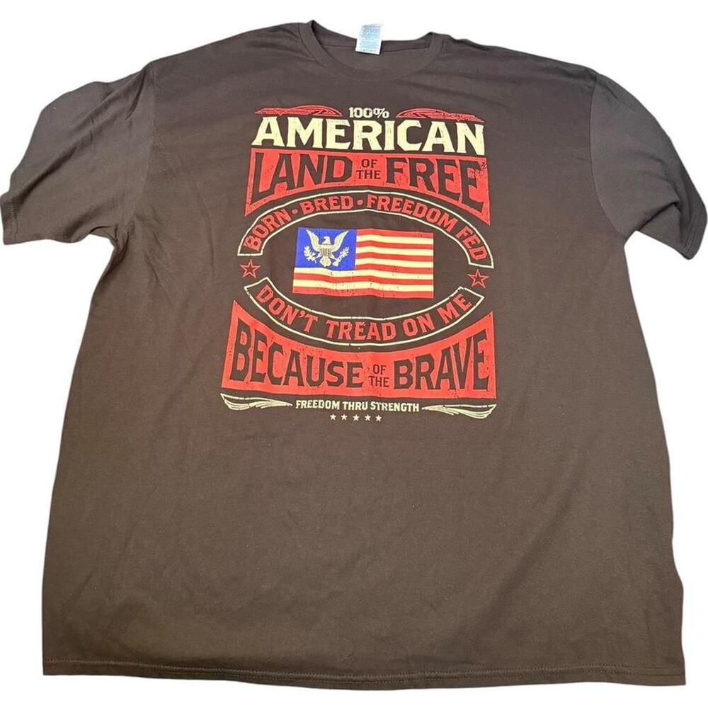 Delta Pro American Land of the Free Cotton T-shirt Men's Women's Unisex Size 2XL